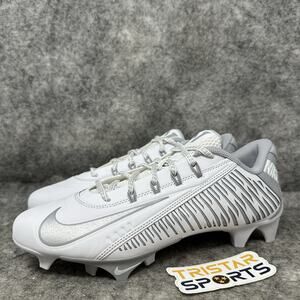 Nike Vapor Edge 360 VC Football Cleats Mens Size 8 White Silver DO6294-100